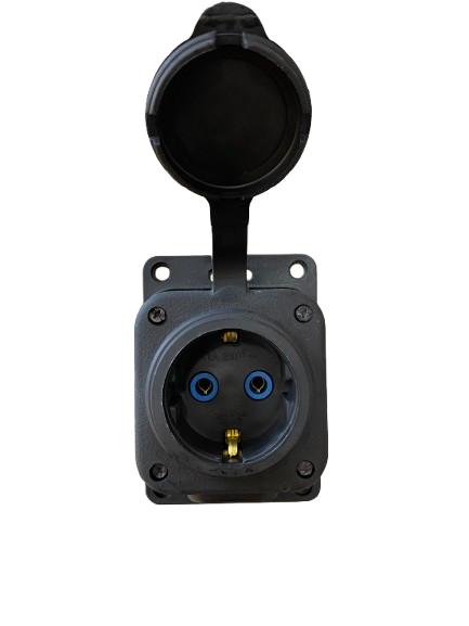 مأخذ كهربائي اسود 