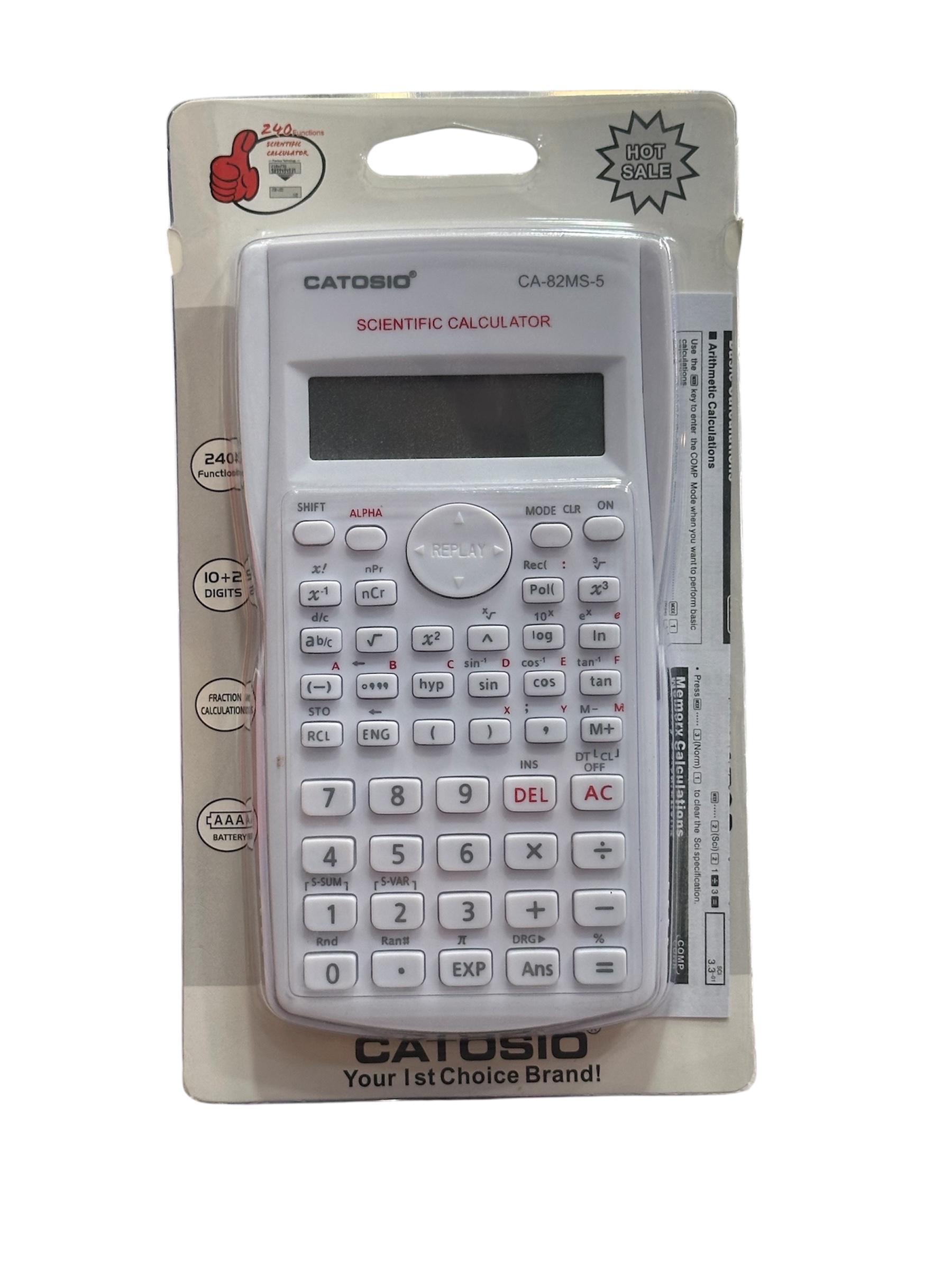 الة حاسبة catasio بيضاء 