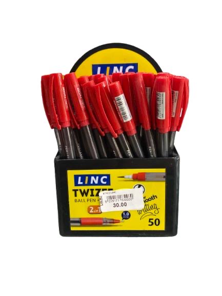 سيالة وقلم Linc حمراء 