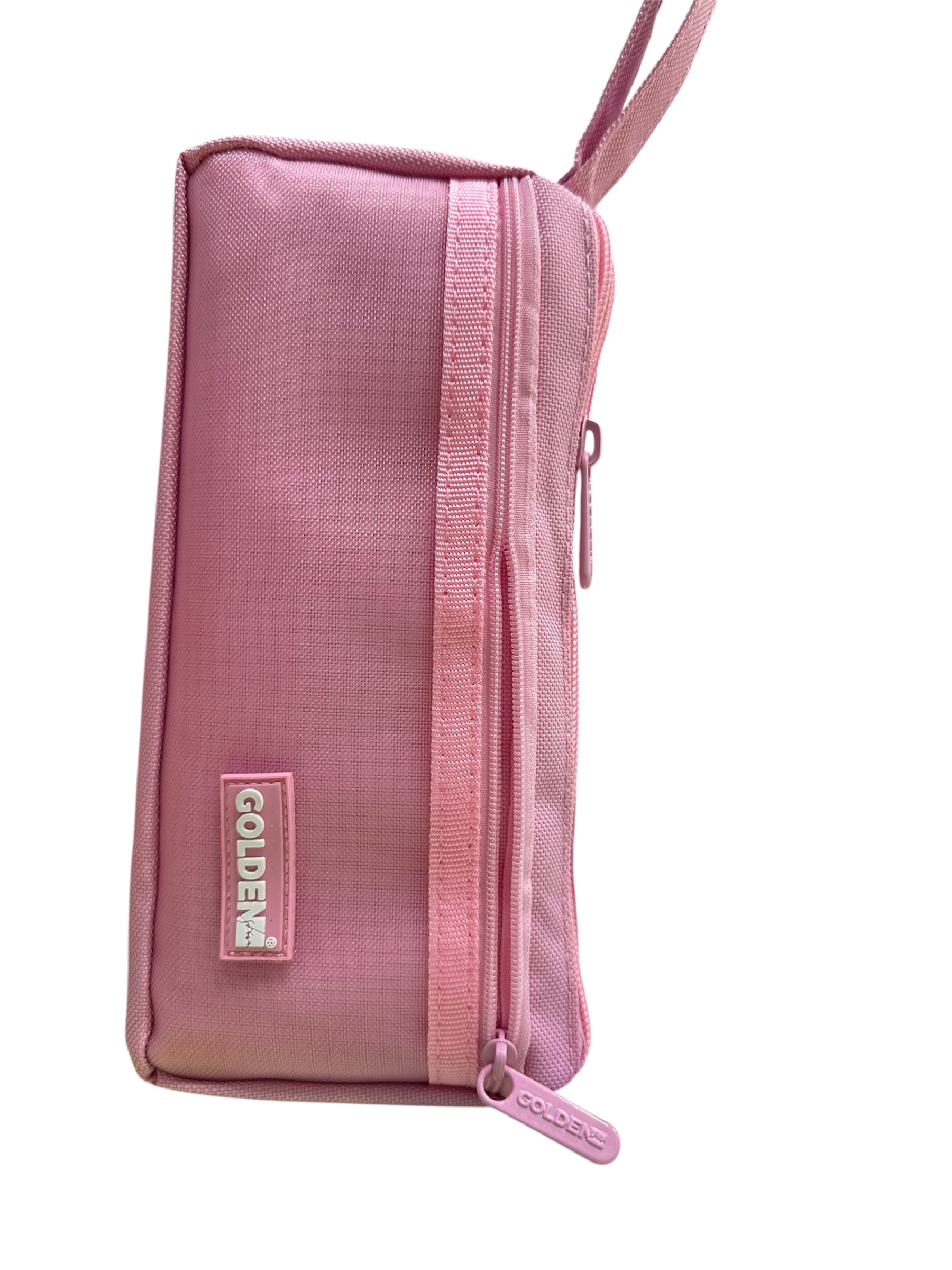 مقلمة golden كتان وردي