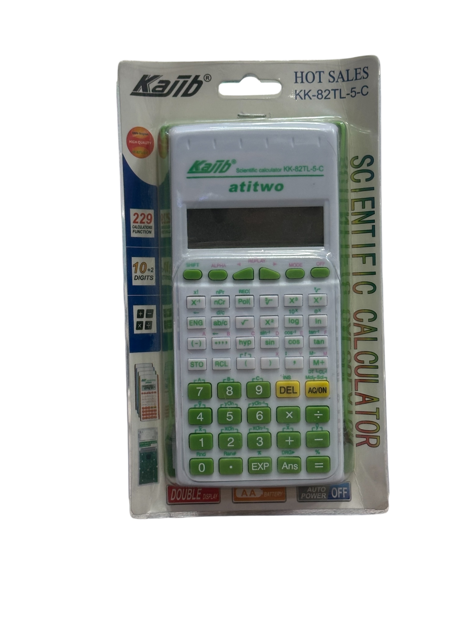 الة حاسبة kajib 82 tl خضراء  